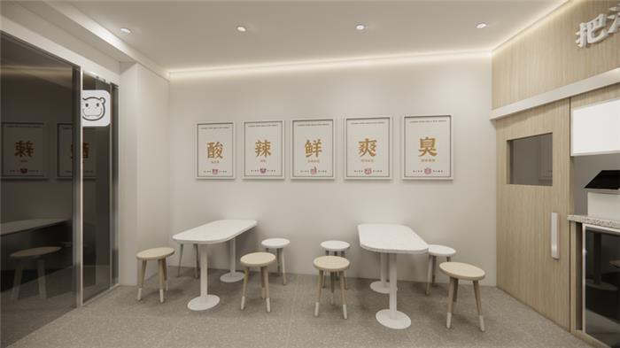 廣州店鋪裝修-花都清布60方水果店裝修