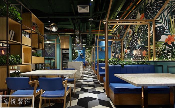 三水广场餐馆餐餐厅自然幽雅商业店铺装修设计效果图