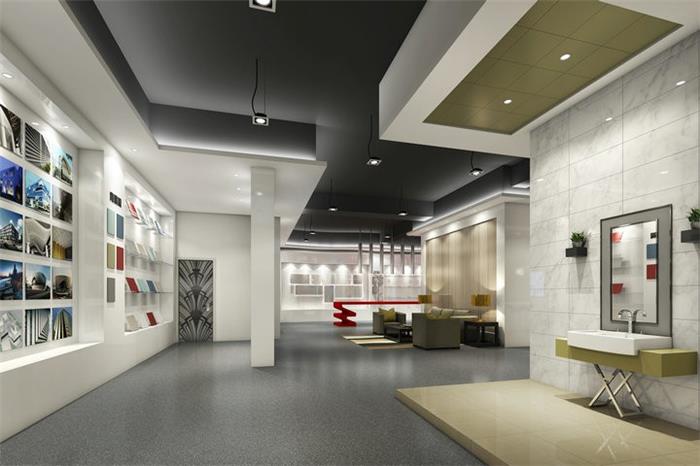 南海泰铝现代展厅工厂厂房装修设计效果图