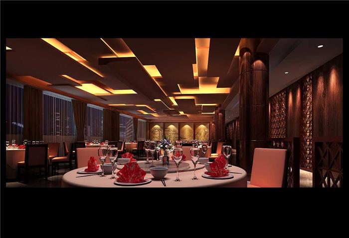 中式古典餐厅酒楼装修设计效果图