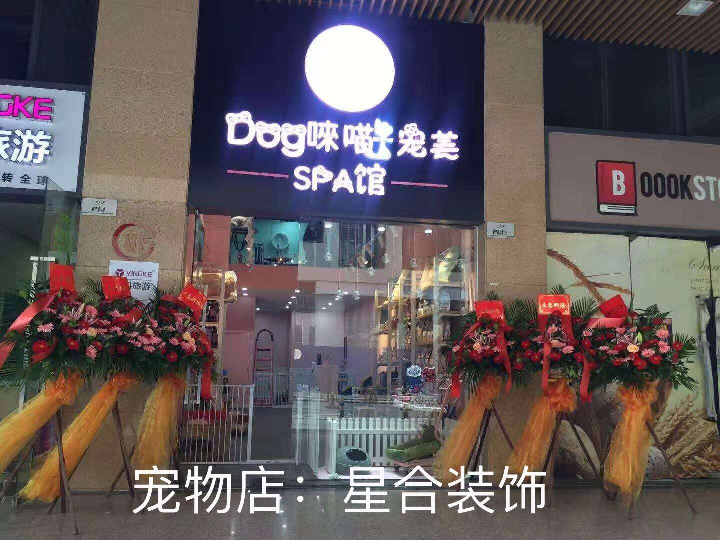 宠物店装修设计—唻(猫宠物店装修设计现代商业店铺装修设计效果图