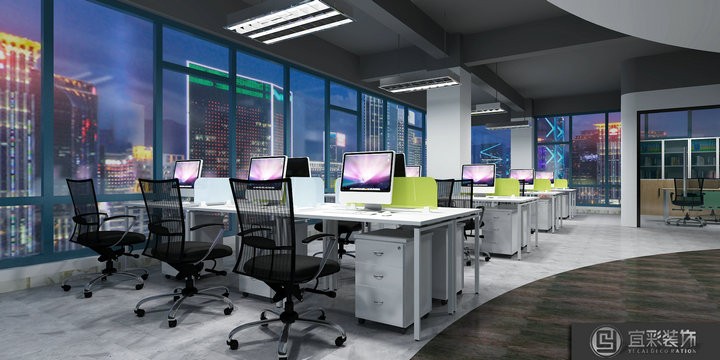 办公室装修设计—广州倾松防伪科技有限公司办公室装修设计
