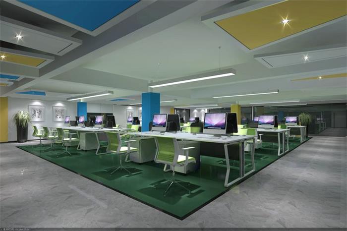 办公室装修设计-广州易家皇瓷写字楼装修设计效果图