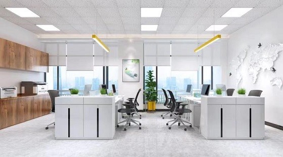 大海大厦办公室195平方装修-中式写字楼办公室装修设计效果图