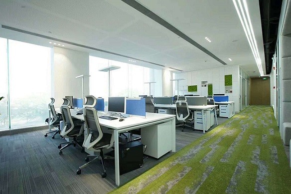 震元公司装修办公家具300平方-现代写字楼办公室装修设计效果图