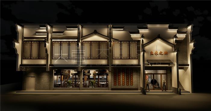餐饮店设计装修—鱼米之湘白云太和店设计方案效果图