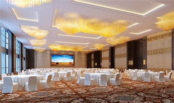 酒店装修设计-贵州万绿城国际酒店（四星级）6000平装修效果图