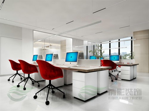 办公室装修设计-广州林彼医疗-600㎡办公室装修设计