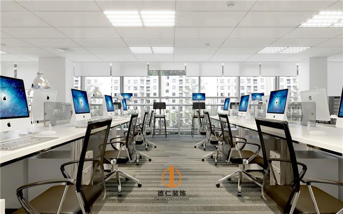 办公室装修设计—黄埔港航中心800平方办公室装修设计效果图