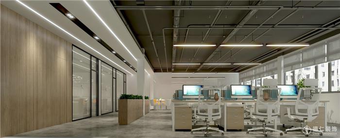 办公室装修设计—300平方羽立信息技术公司案例