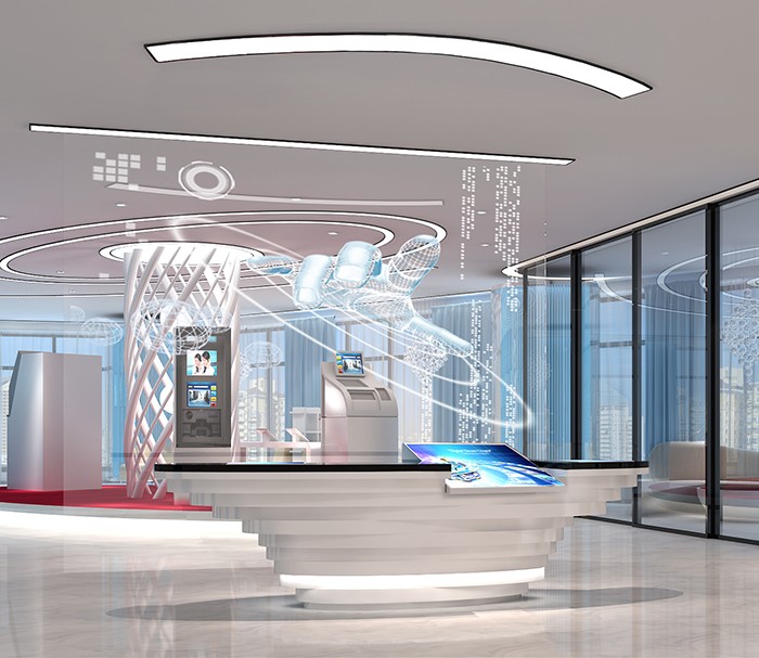 广州办公室装修设计—奔腾达电子现代写字楼办公室装修设计效果图